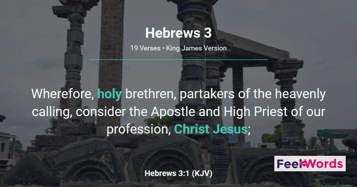 Hebrews Chapter 3 (KJV)