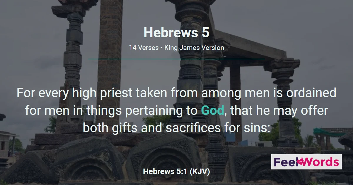 Hebrews Chapter 5 (KJV)