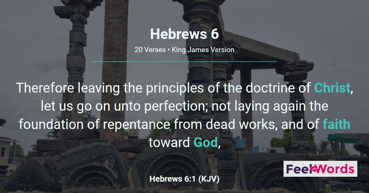 Hebrews Chapter 6 (KJV)