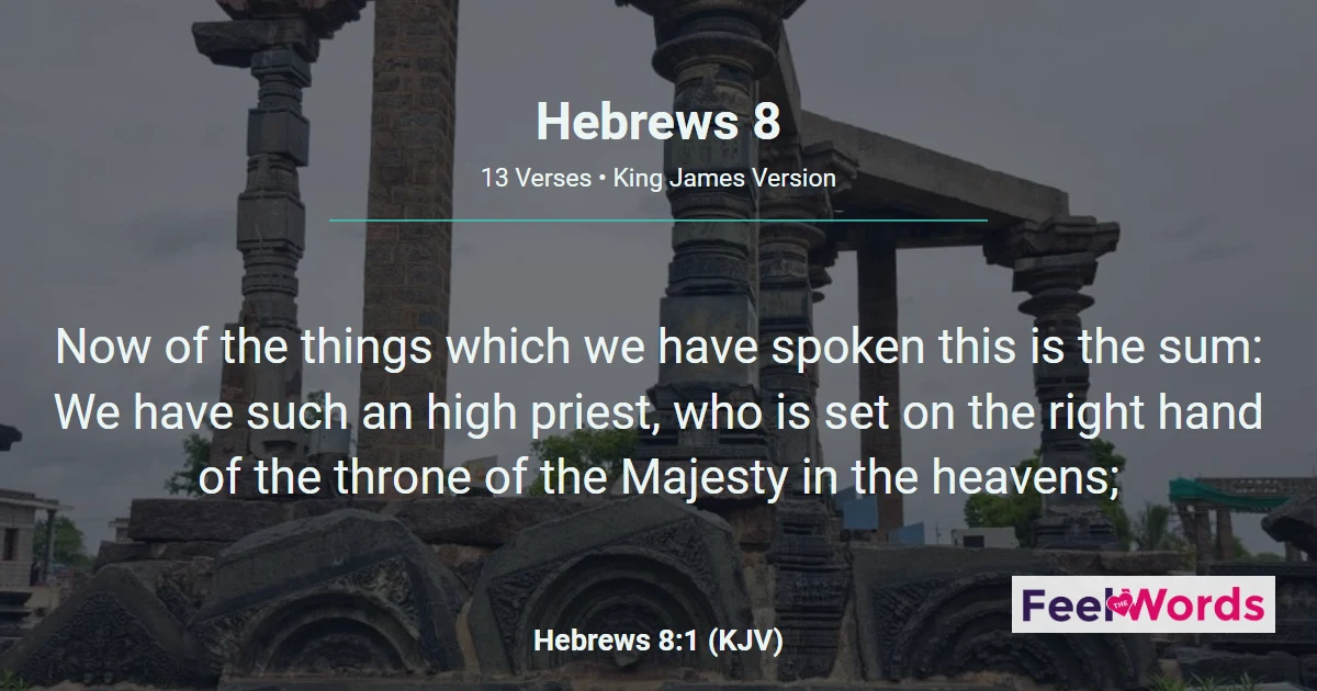 Hebrews Chapter 8 (KJV)
