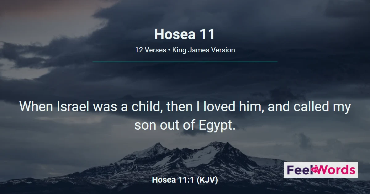 Hosea Chapter 11 (KJV)