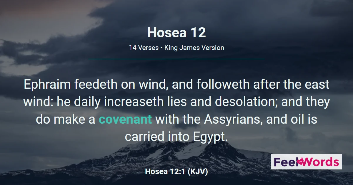 Hosea Chapter 12 (KJV)