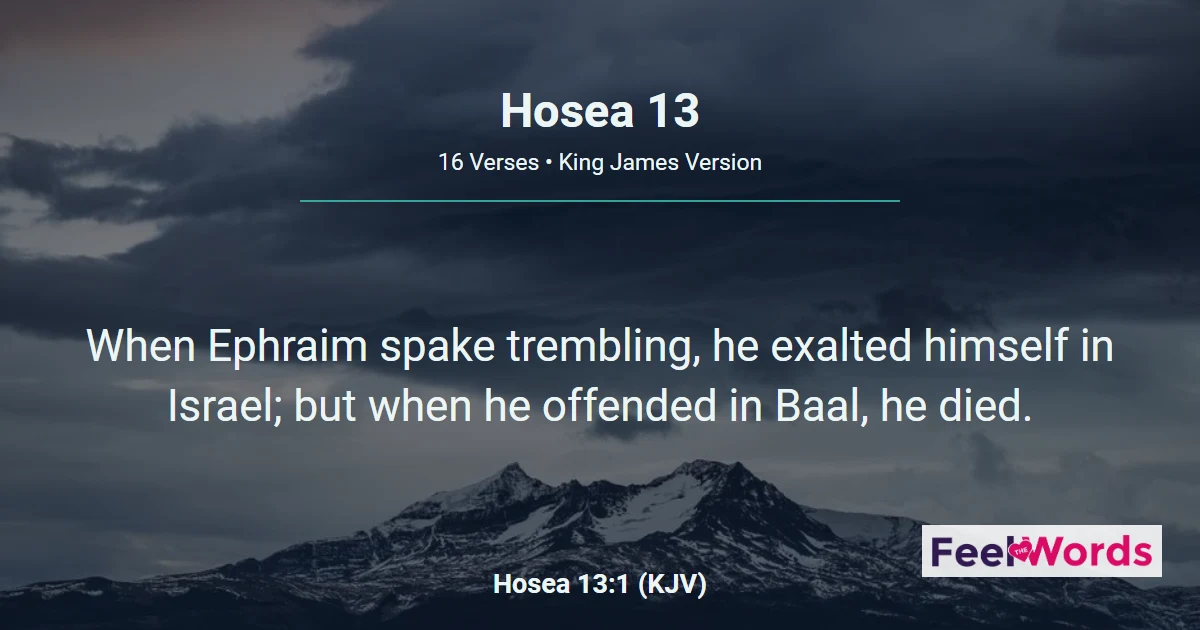 Hosea Chapter 13 (KJV)