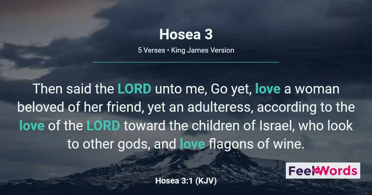 Hosea Chapter 3 (KJV)