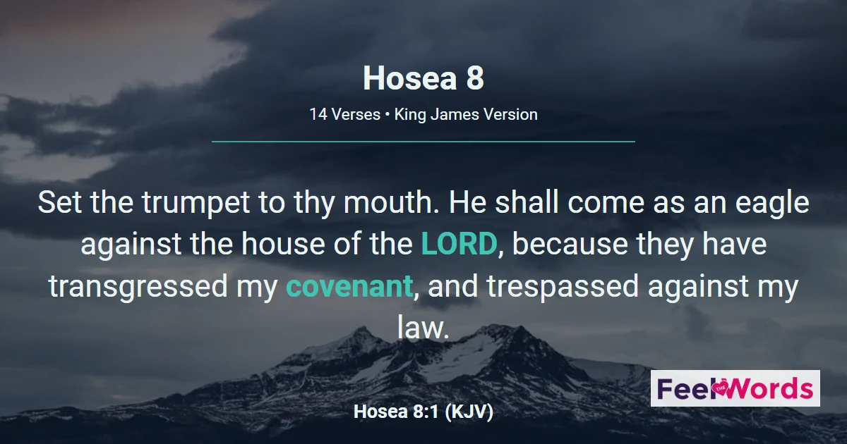 Hosea Chapter 8 (KJV)