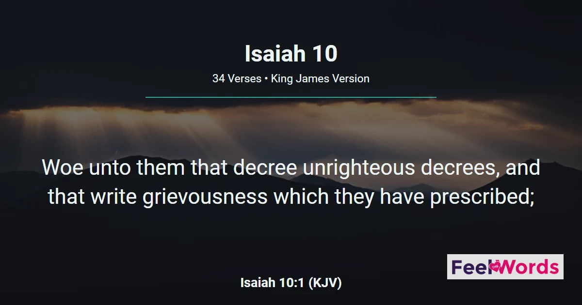 Isaiah Chapter 10 (KJV)