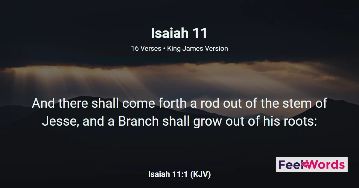 Isaiah Chapter 11 (KJV)