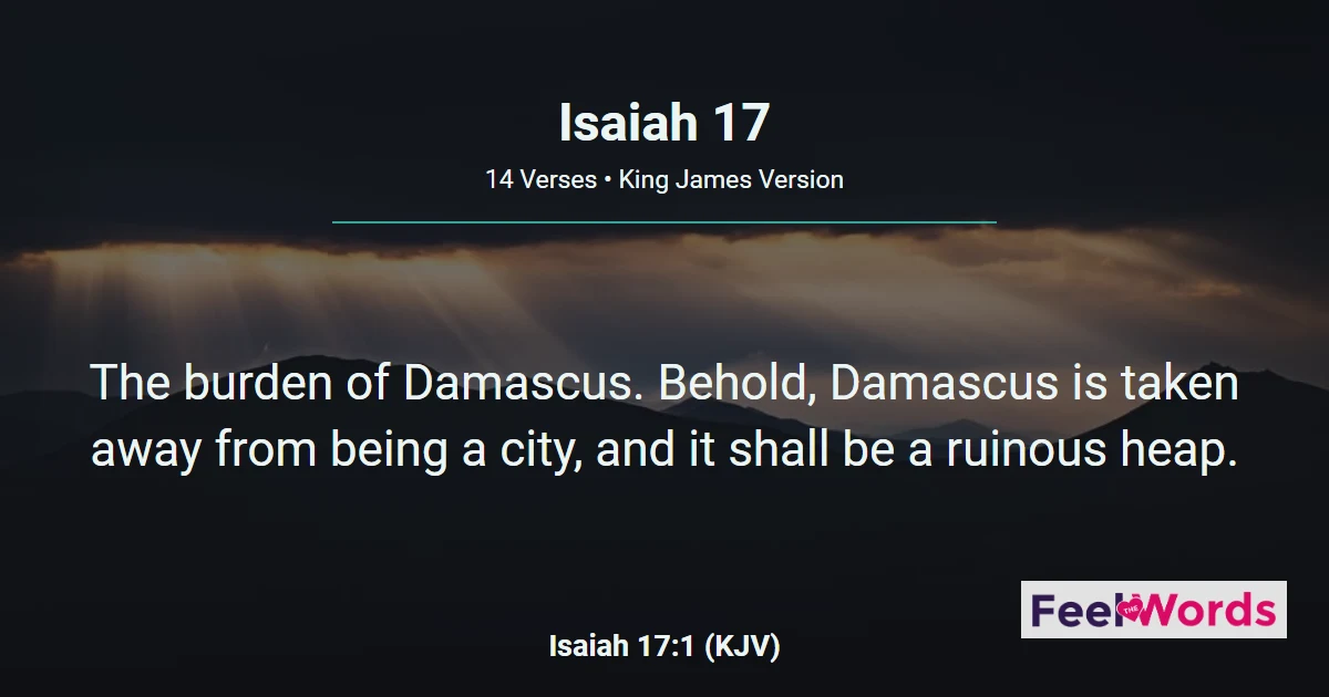 Isaiah Chapter 17 (KJV)