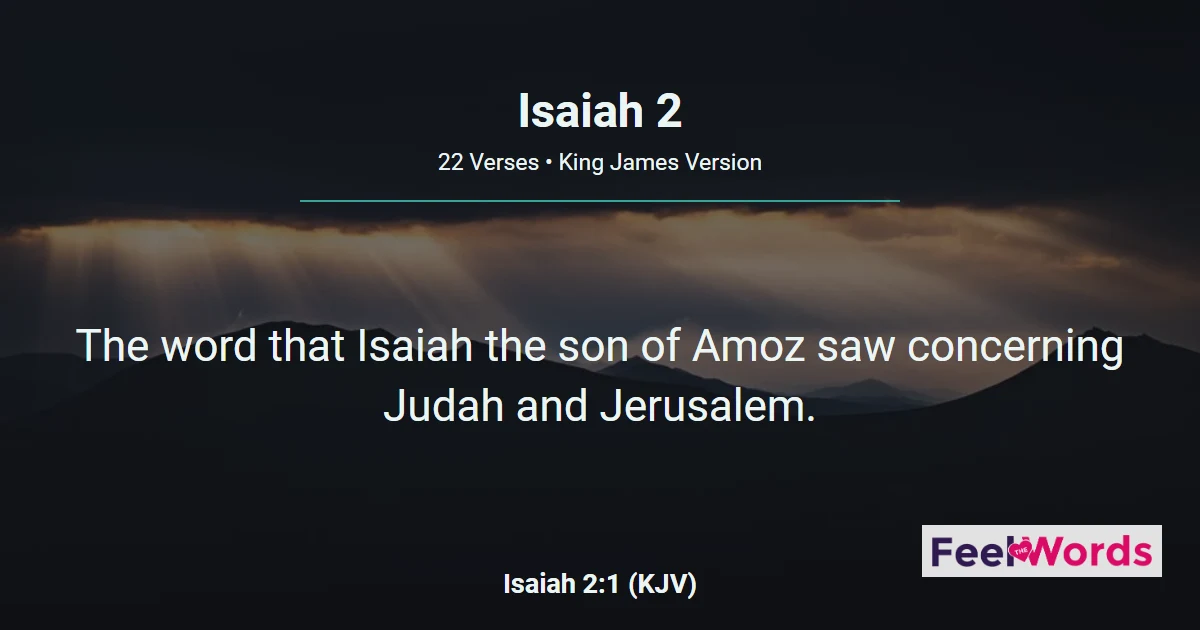 Isaiah Chapter 2 (KJV)