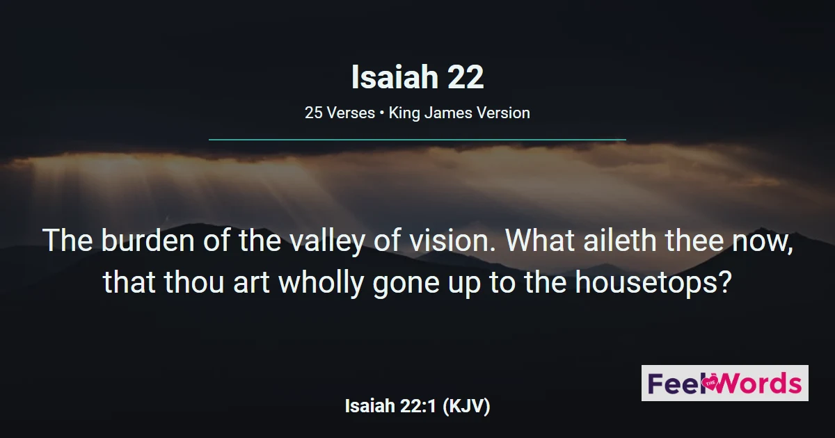 Isaiah Chapter 22 (KJV)