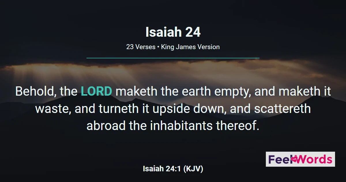 Isaiah Chapter 24 (KJV)