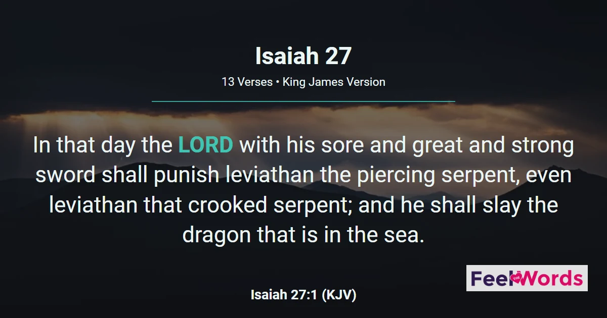 Isaiah Chapter 27 (KJV)