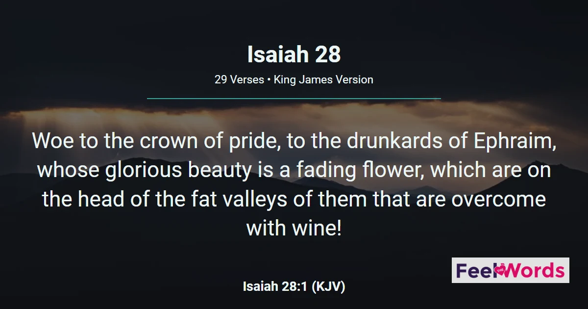 Isaiah Chapter 28 (KJV)