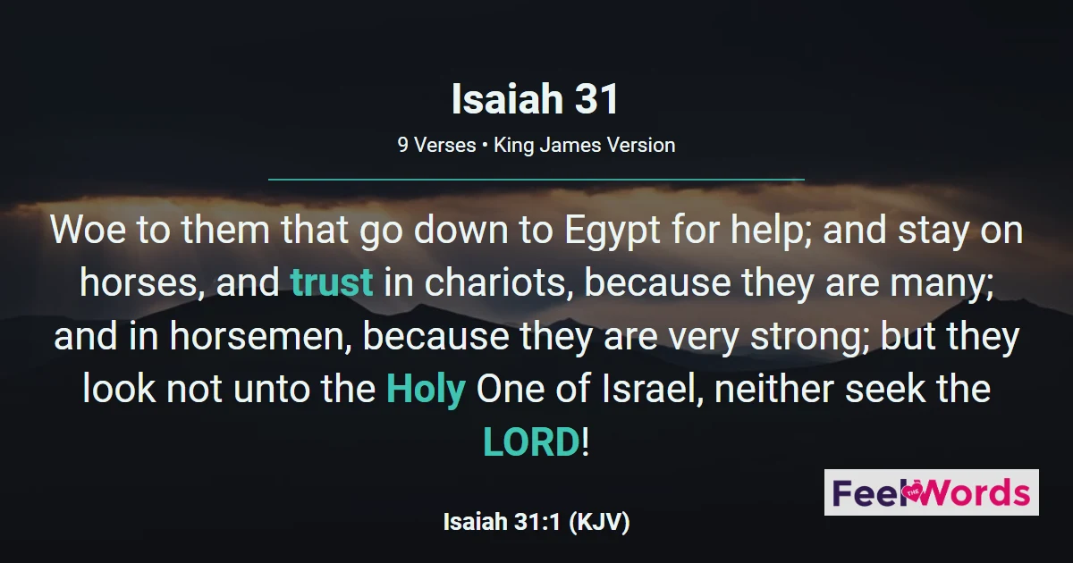 Isaiah Chapter 31 (KJV)
