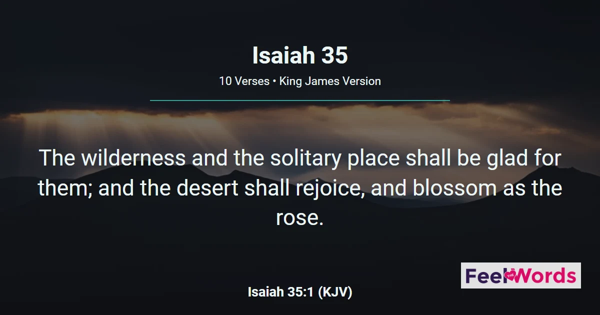Isaiah Chapter 35 (KJV)