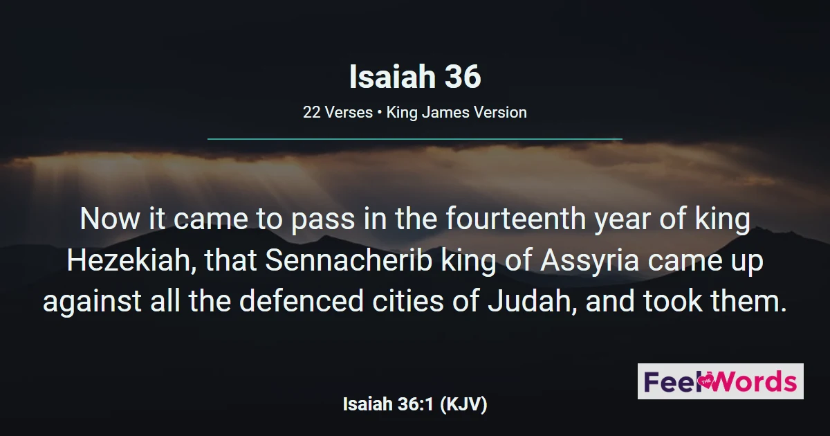 Isaiah Chapter 36 (KJV)