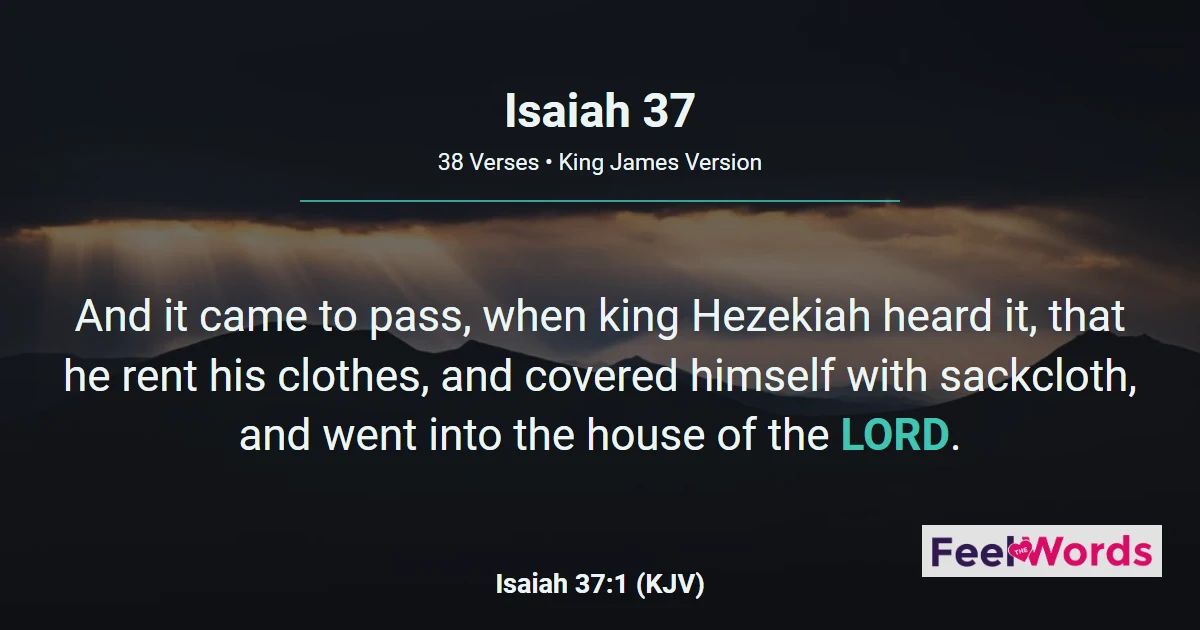 Isaiah Chapter 37 (KJV)