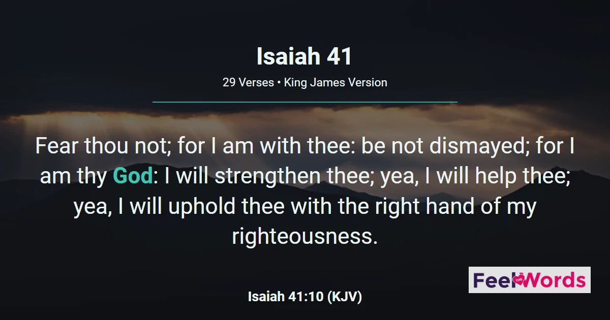 Isaiah Chapter 41 (KJV)
