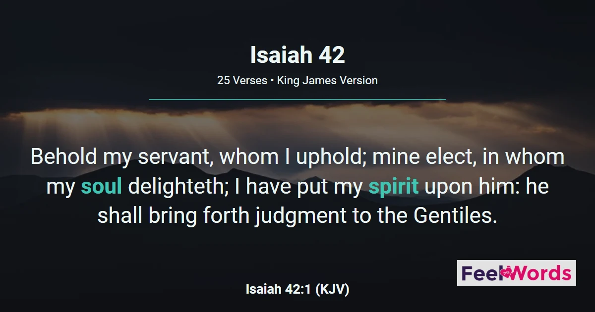Isaiah Chapter 42 (KJV)