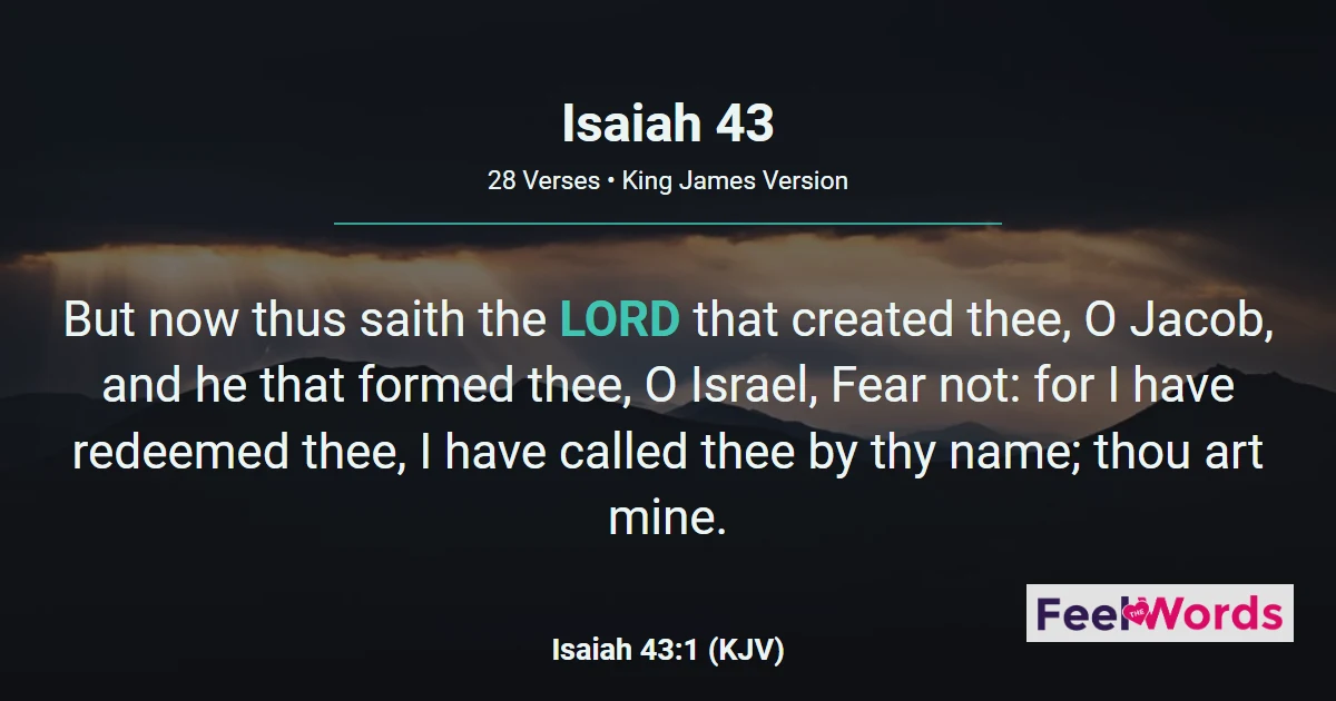Isaiah Chapter 43 (KJV)