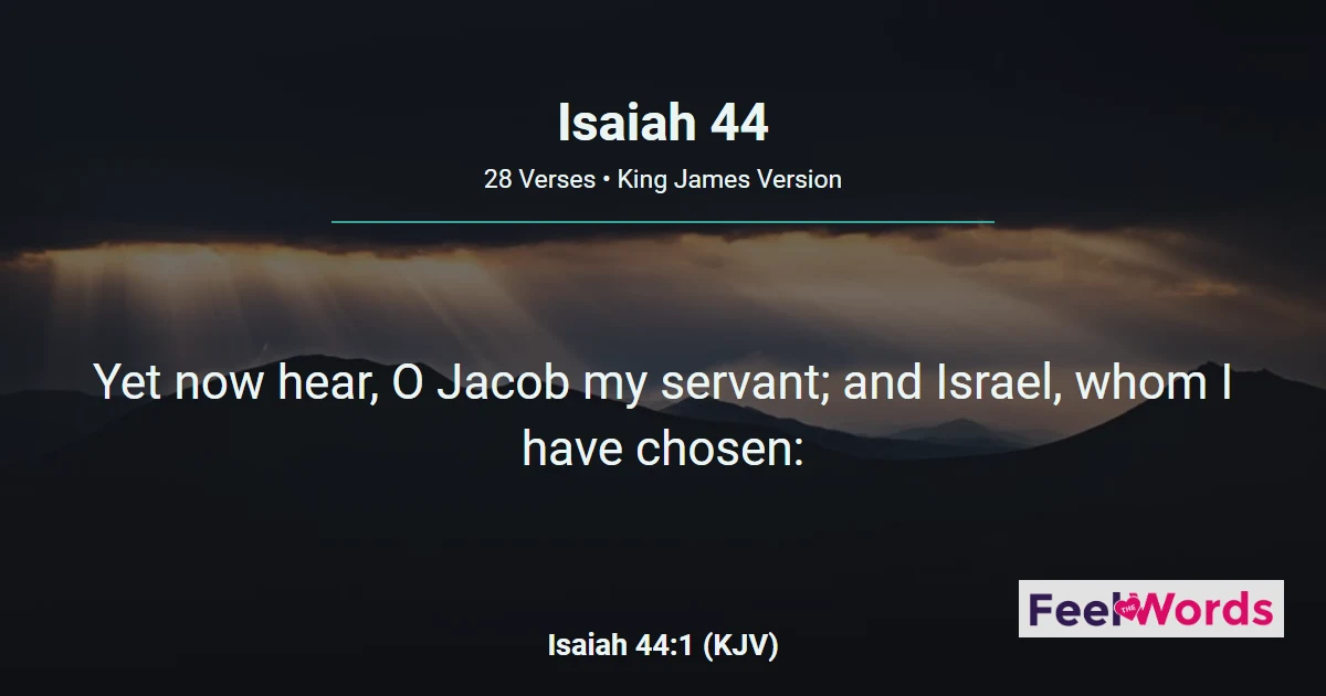 Isaiah Chapter 44 (KJV)