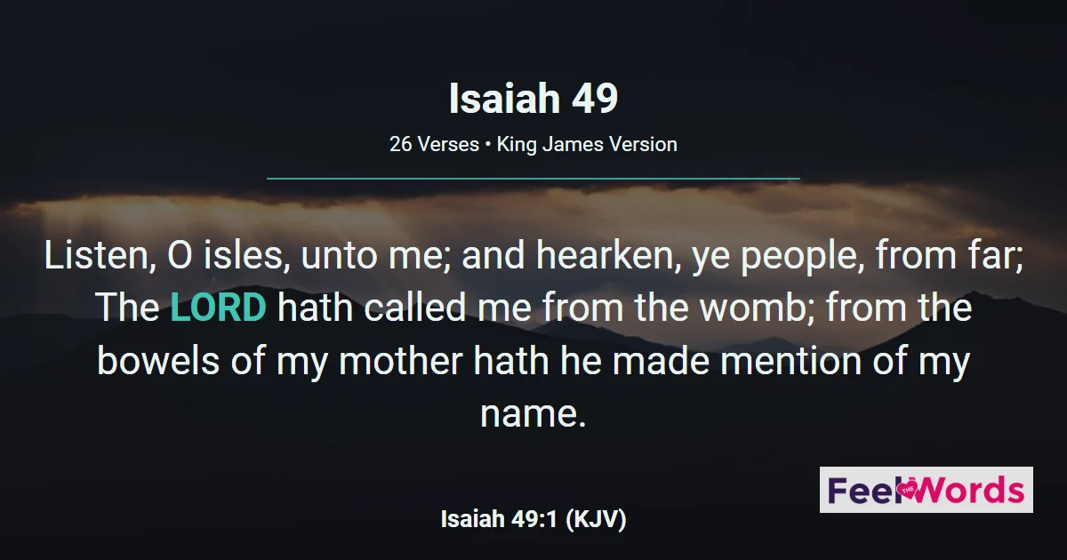 Isaiah Chapter 49 (KJV)