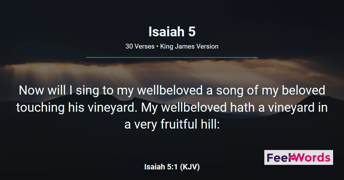 Isaiah Chapter 5 (KJV)