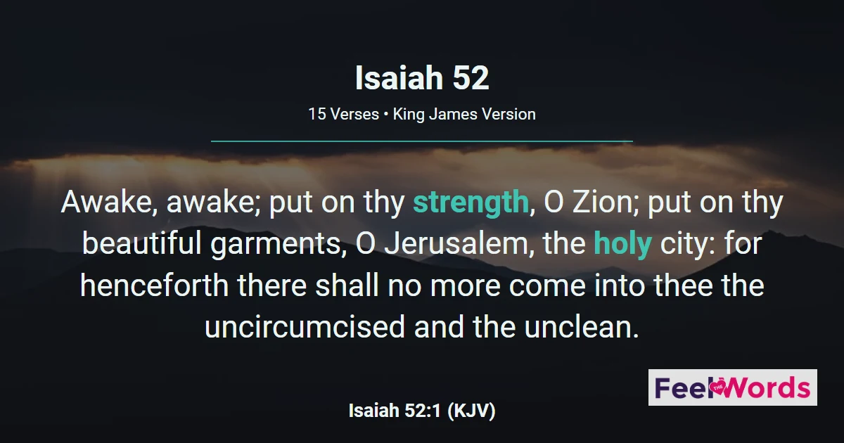 Isaiah Chapter 52 (KJV)