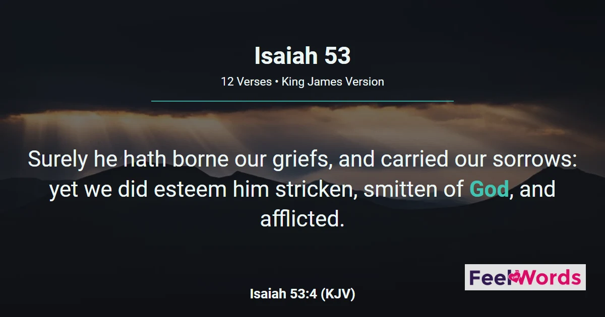 Isaiah Chapter 53 (KJV)