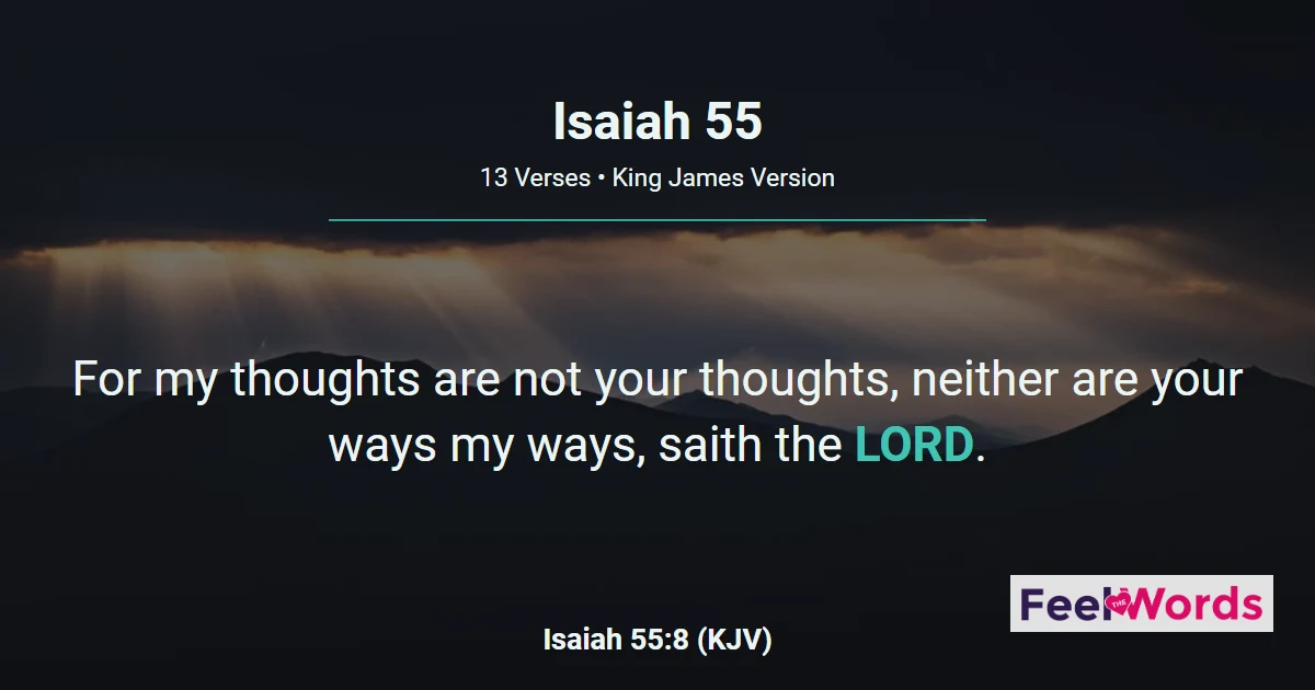 Isaiah Chapter 55 (KJV)