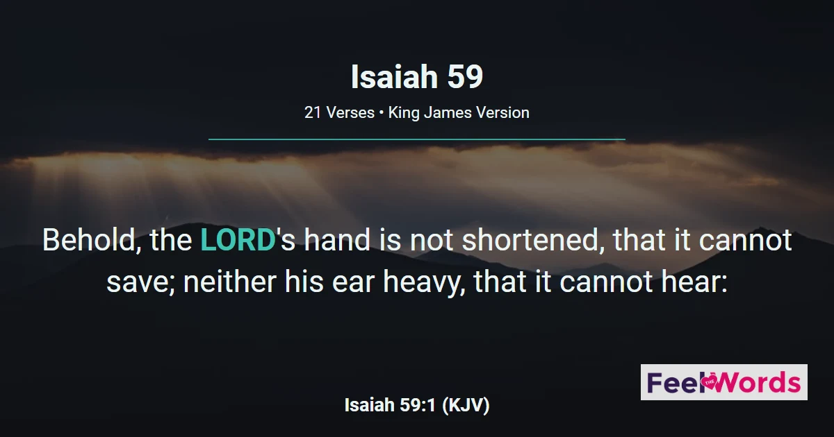 Isaiah Chapter 59 (KJV)