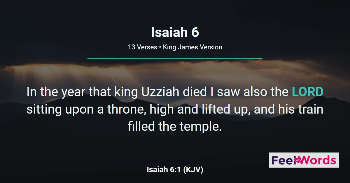 Isaiah Chapter 6 (KJV)
