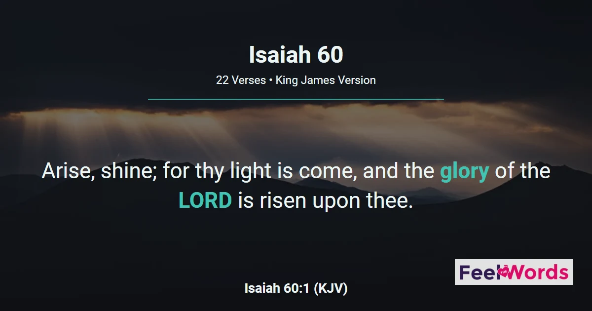 Isaiah Chapter 60 (KJV)