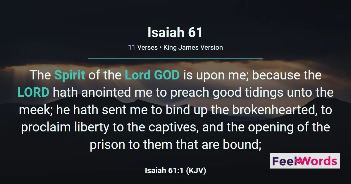 Isaiah Chapter 61 (KJV)