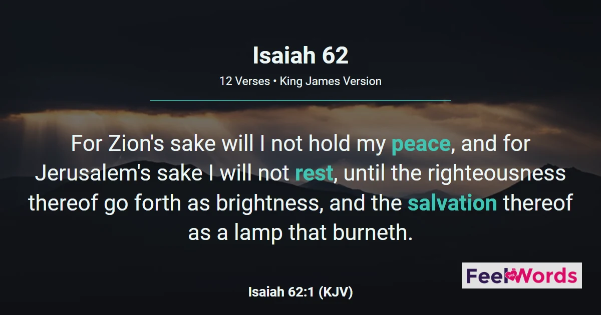 Isaiah Chapter 62 (KJV)