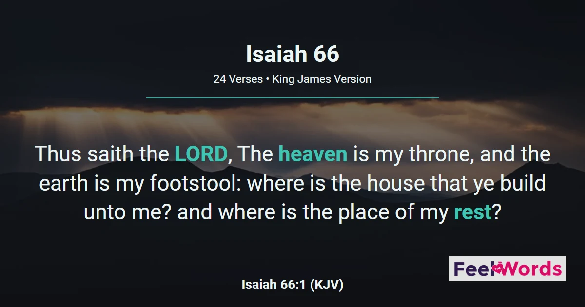 Isaiah Chapter 66 (KJV)