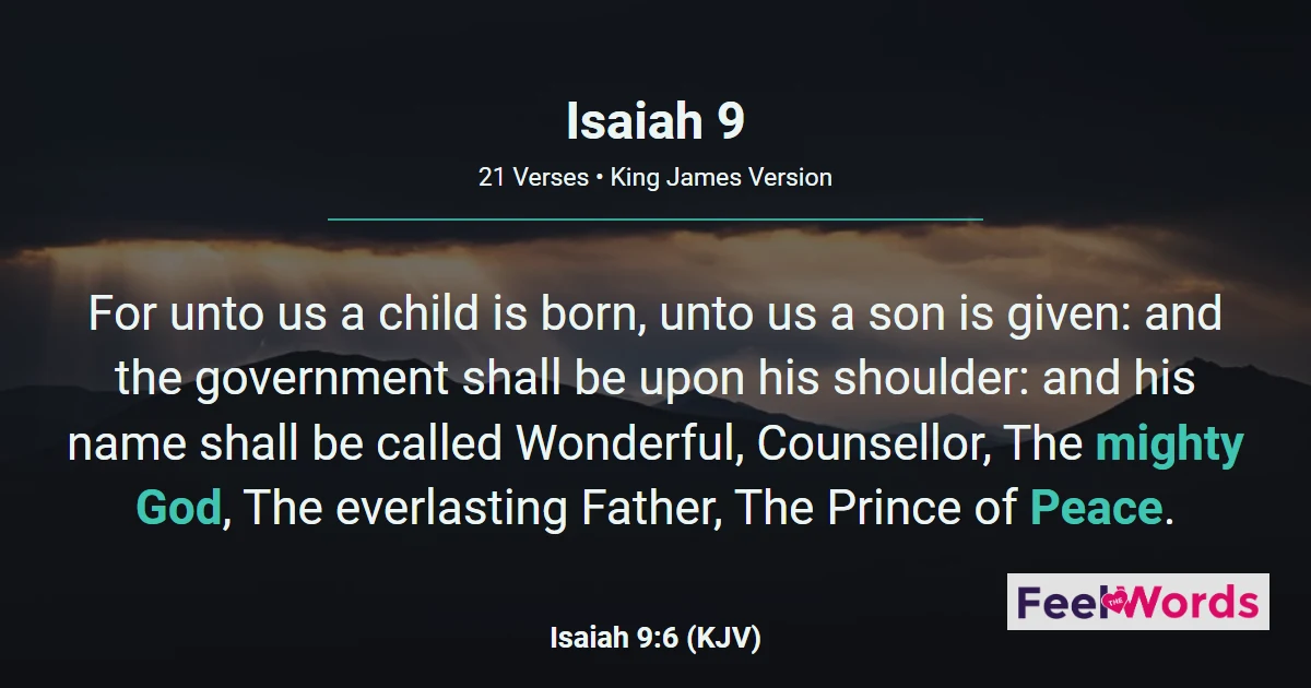Isaiah Chapter 9 (KJV)