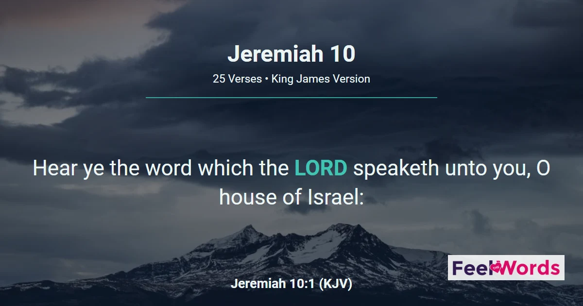 Jeremiah Chapter 10 (KJV)