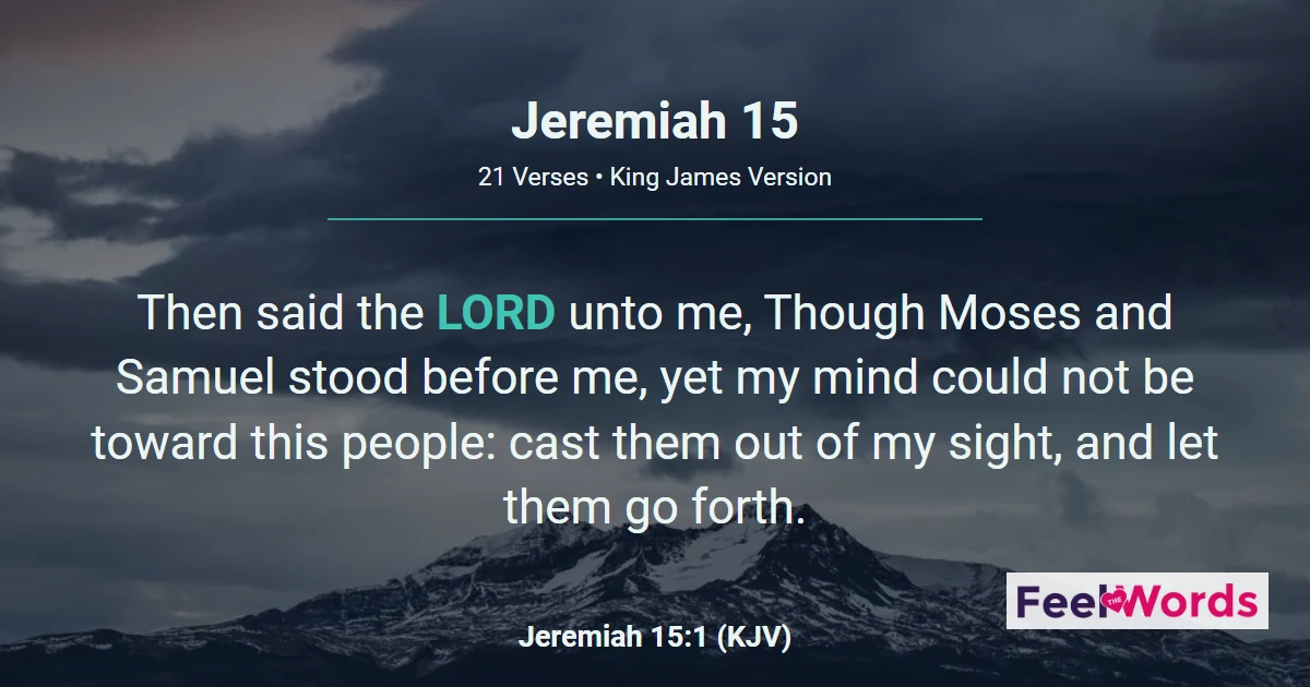 Jeremiah Chapter 15 (KJV)