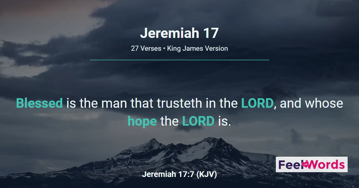 Jeremiah Chapter 17 (KJV)