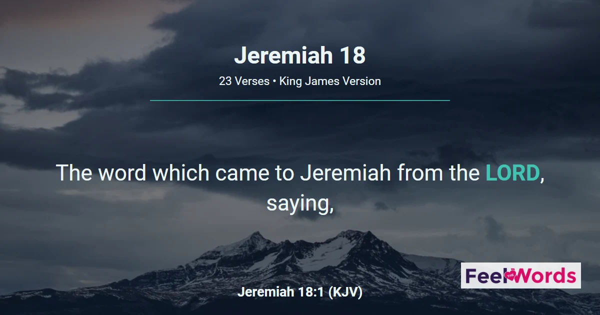 Jeremiah Chapter 18 (KJV)