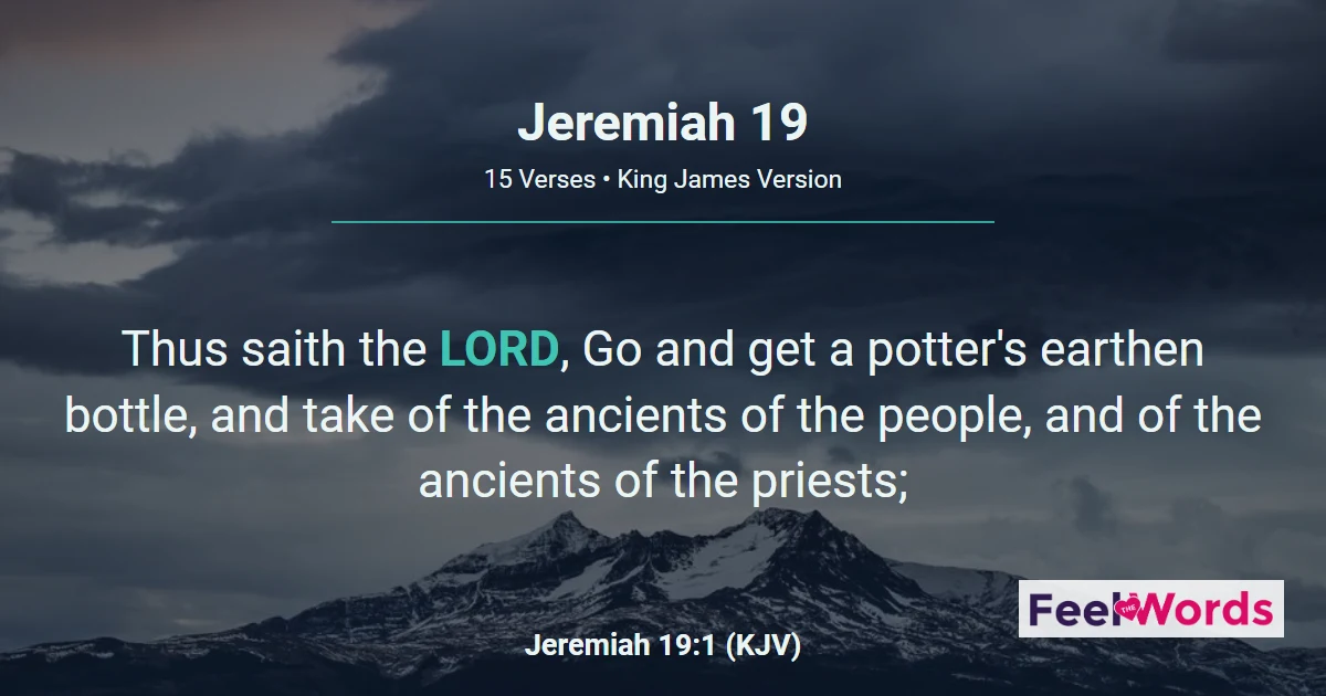 Jeremiah Chapter 19 (KJV)