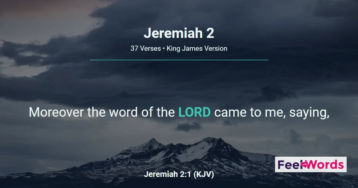 Jeremiah Chapter 2 (KJV)