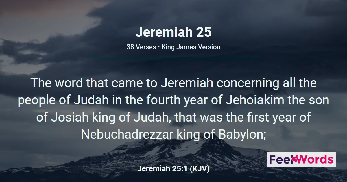 Jeremiah Chapter 25 (KJV)