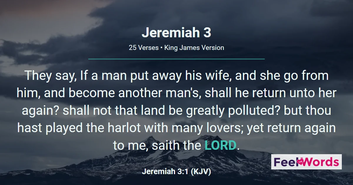 Jeremiah Chapter 3 (KJV)
