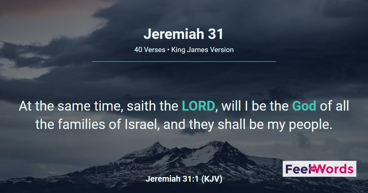 Jeremiah Chapter 31 (KJV)