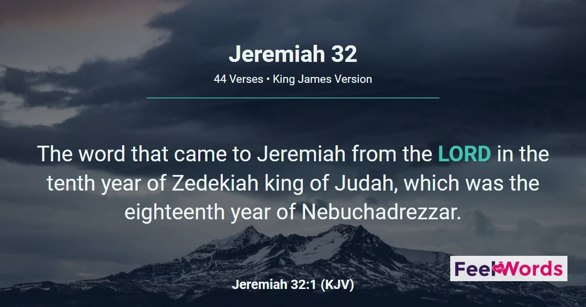 Jeremiah Chapter 32 (KJV)