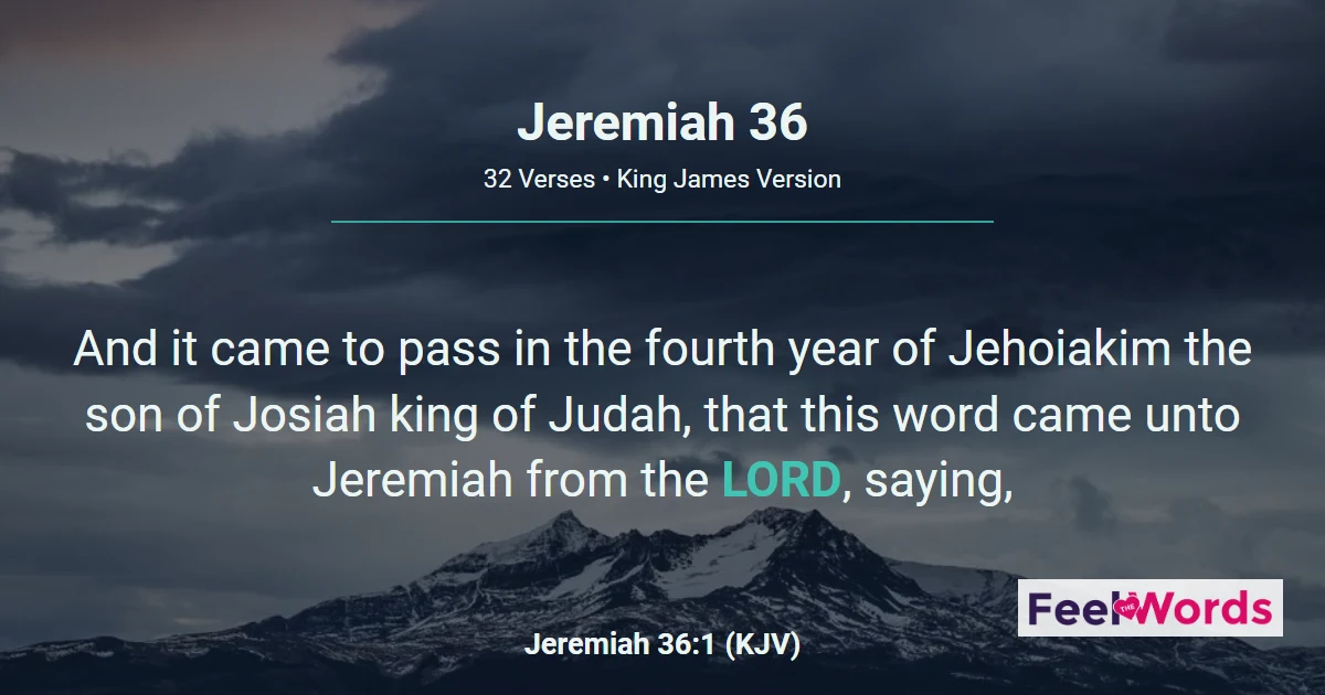 Jeremiah Chapter 36 (KJV)