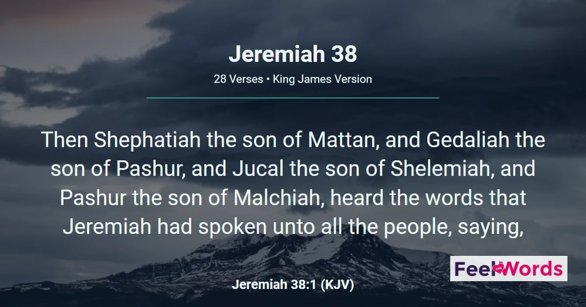 Jeremiah Chapter 38 (KJV)