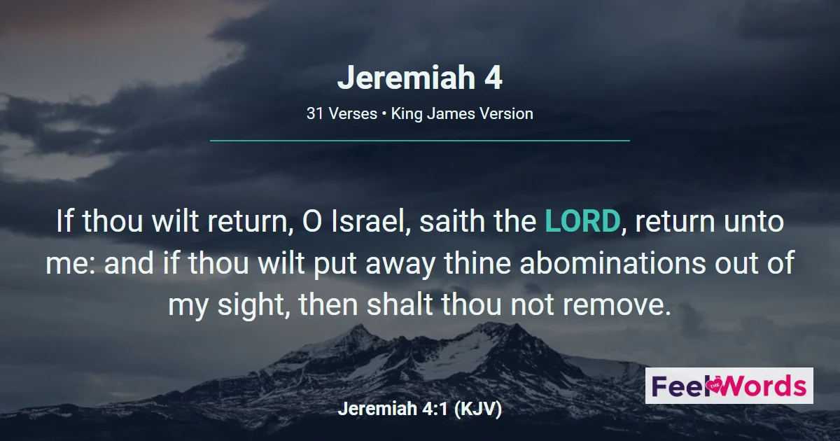 Jeremiah Chapter 4 (KJV)
